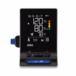 Braun BUA 6350, Bras supérieur, Automatique, Noir, 2 utilisateur(s), mmHg, Dual user mode: 2 x 60 memories