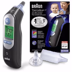 Braun - ThermoScan 7 Thermomètre médical infrarouge pointe de mesure préchauffée
