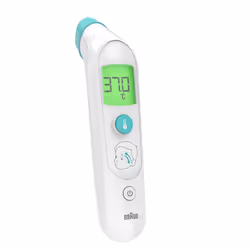 Braun BST200WE Thermomètre à distance Blanc Front Boutons