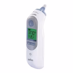 Braun ThermoScan 7, Détection arrière, Blanc, Oreille, 9 entrées, LED, 34 - 42,2 °C