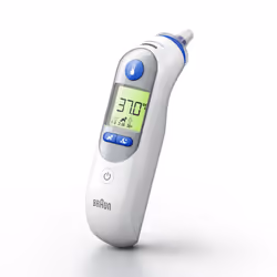 Braun IRT6525 thermometre digital Thermomètre par contact Blanc Oreille Boutons