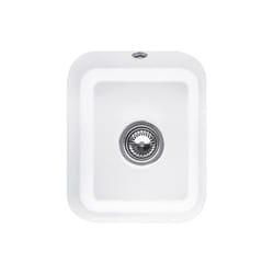 Evier 1 bac  Cisterna 45 Blanc CeramicPlus avec vidage manuel