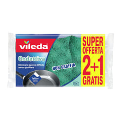 Vileda 139181 éponge Rectangulaire Microfibre Vert 3 pièce(s)