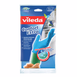 Vileda Confort Extra, Gants de cuisine, Bleu, Gris, S, SML, 1 pièce(s), CE, WEEE