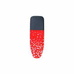 Vileda Park+Go Housse de planche à repasser Coton, mousse, Polyuréthane Noir, Rouge