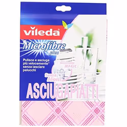 Vileda 122456 Chiffon de nettoyage Microfibre, Polyamide, Polyester Rose 1 pièce(s)