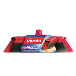 Vileda 151221 balai Intérieure Balai à poils souples / durs Polyéthylène téréphthalate (PET), Caoutchouc Noir, Gris, Rouge