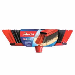 Vileda 151221 balai Intérieure Balai à poils souples / durs Polyéthylène téréphthalate (PET), Caoutchouc Noir, Gris, Rouge