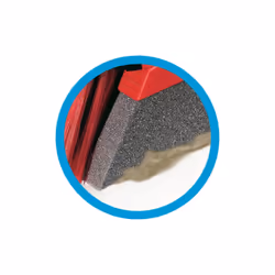 Vileda 151221 balai Intérieure Balai à poils souples / durs Polyéthylène téréphthalate (PET), Caoutchouc Noir, Gris, Rouge