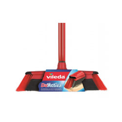 Vileda 143703 balai Intérieure Balai à poils souples / durs Polyéthylène téréphthalate (PET), Caoutchouc Noir, Gris, Rouge