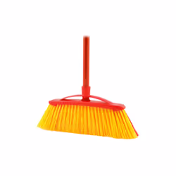 Vileda 112091 balai Extérieure Balai à poils souples / durs Polyéthylène téréphthalate (PET) Noir, Rouge, Jaune