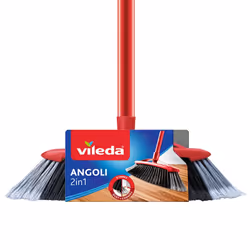 Vileda 4023103105126, Intérieure, Noir, Gris, Rouge, Balai à poils durs, 1 pièce(s)