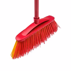 Vileda 4023103105140 balai Extérieure Balai à poils durs Rouge, Jaune