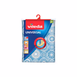 Vileda 4023103116368, Couche supérieure de housse de planche à repasser, Coton, Bleu, Blanc, Image