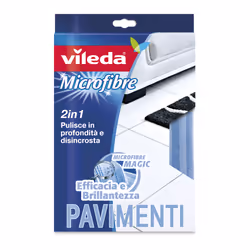 Vileda 114303, Serpillère, Bleu, Microfibre, Nylon, Polyester, 1 pièce(s), 500 mm, 400 mm