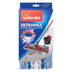 Vileda 4023103139022, Tête de serpillère, Bleu, Blanc, Coton, Microfibre, Polyamide, Polyester, 1 pièce(s)
