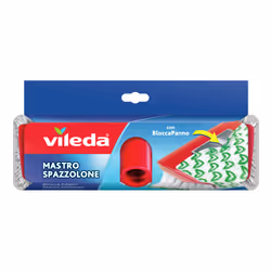 Vileda 155645, Tête de serpillère, Rouge, Blanc, Coton, Plastique, 1 pièce(s), 220 g, 268 mm