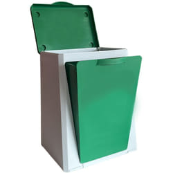 VILEDA Poubelle de recyclage plastique modulaire ECUBE, 1 Compartiments - Capacité 10 L