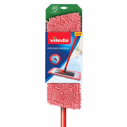Vileda 4023103143593 balai à franges et balai-éponge Microfibre Humide Fibre Rouge, Blanc