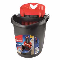 Vileda Ultramax Mop Set balai à franges et balai-éponge Sec&humide Noir, Rouge