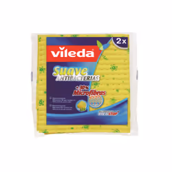 Vileda 4023103144156, Microfibre, Vert, Jaune, 2 pièce(s), Sac en plastique