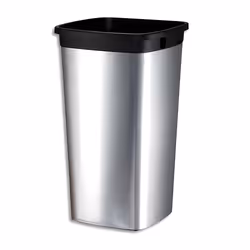 Vileda 137673, 60 L, Carré, Acier inoxydable, Noir, Argent, Allemagne, 390 mm