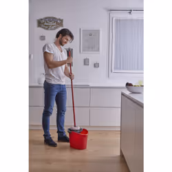 Vileda SuperMocio Microfibre&Power Tête de serpillère Rouge, Blanc - Vue supplémentaire 4