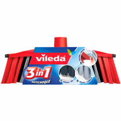 Vileda 142156, Intérieure, Noir, Gris, Rouge, Balai à poils souples / durs, Polyéthylène téréphthalate (PET), 1 pièce(s), 290 ...