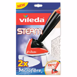 Vileda 146576, Tampon de tissu, Blanc, Tissu, Microfibre, Vileda 100°C Hot Spray Vileda Steam, 167 mm, 23 mm