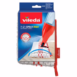Vileda 164016, Housse pour balai à franges, Rouge, Blanc, Microfibre, 1 pièce(s)