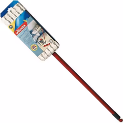 Vileda Ultramax Power 155743 Système de Nettoyage à Plat 2-en-1 Métal/Microfibres Noir/Rouge 14 x 35 x 150 cm