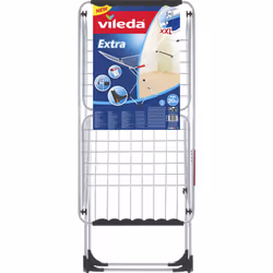 Vileda 157215 séchoirs Séchoir sur pieds Noir, Acier inoxydable