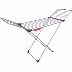 Vileda 157336, Séchoir sur pieds, Aluminium, Noir, Acier inoxydable, 1670 mm, 560 mm, 920 mm