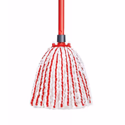 Vileda VI158455 balai à franges et balai-éponge Sec&humide Rouge, Blanc