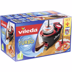 Description générale Le Vileda TURBO Wischmop est un ensemble complet conçu pour un nettoyage efficace de tous les types de s ...
