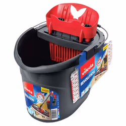 Vileda 158575 seau et système de lavage Réservoir unique Noir, Rouge, Blanc