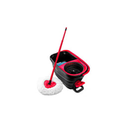 Vileda Turbo Smart seau et système de lavage Réservoir unique Noir, Rouge