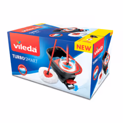 Vileda Turbo Smart seau et système de lavage Réservoir unique Noir, Rouge