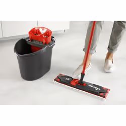 Vileda Ultramax XL Box balai à franges et balai-éponge Sec&humide Microfibre Noir, Rouge