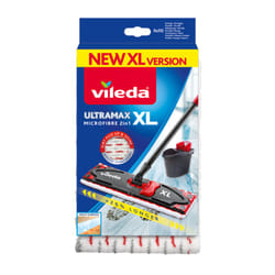 Vileda UltraMax XL Housse pour balai à franges Rouge, Blanc