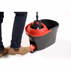 Vileda Ultramat Turbo XL Balai Microfibre Sec et Humide 420 mm Noir Rouge - Vue supplémentaire 13