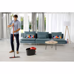 Vileda Ultramat Turbo XL Balai Microfibre Sec et Humide 420 mm Noir Rouge - Vue supplémentaire 5