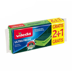 Ponge à Récurer Verte 2+1 Ultrafresh 162297 Vileda