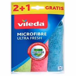Vileda 4023103217409, Microfibre, Multicolore, Lavage en machine, 60 °C, 300 mm, 300 mm