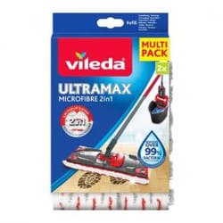 Vileda 167720 accessoire pour éponger Housse pour balai à franges Rouge, Blanc