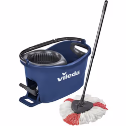 Description générale Le kit Vileda Turbo EasyWring & Clean comprend un balai à serpillère, un manche télescopique et un seau  ...