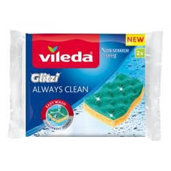 Vileda 168527 vêtement et mitaine à laver Vert, Jaune Viscose