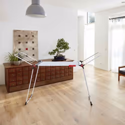 Vileda Infinity Flex Séchoir sur Pieds 30 m Blanc Pliable avec Roulettes - Vue supplémentaire 4