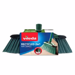 Vileda 4023103239623, Intérieur / extérieur, Noir, Vert, Balai à poils durs, Fibre recyclée, 325 mm, 45 mm