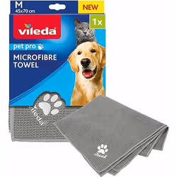 Vileda 172650, Chat, Chien, Microfibre, Gris, M, 450 mm, 700 mm